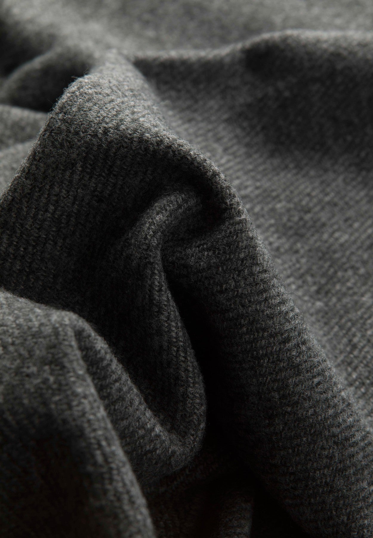Grey melange scarf – Angelico