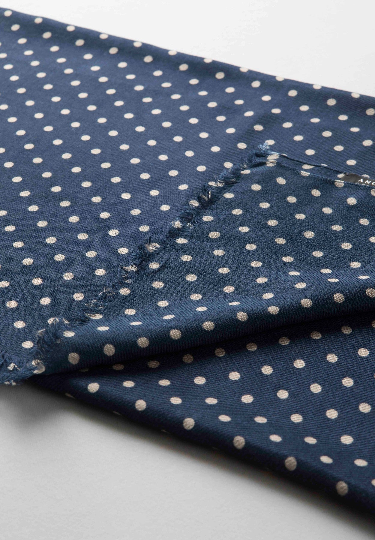 Sciarpa blu pois bianchi modal-Angelico