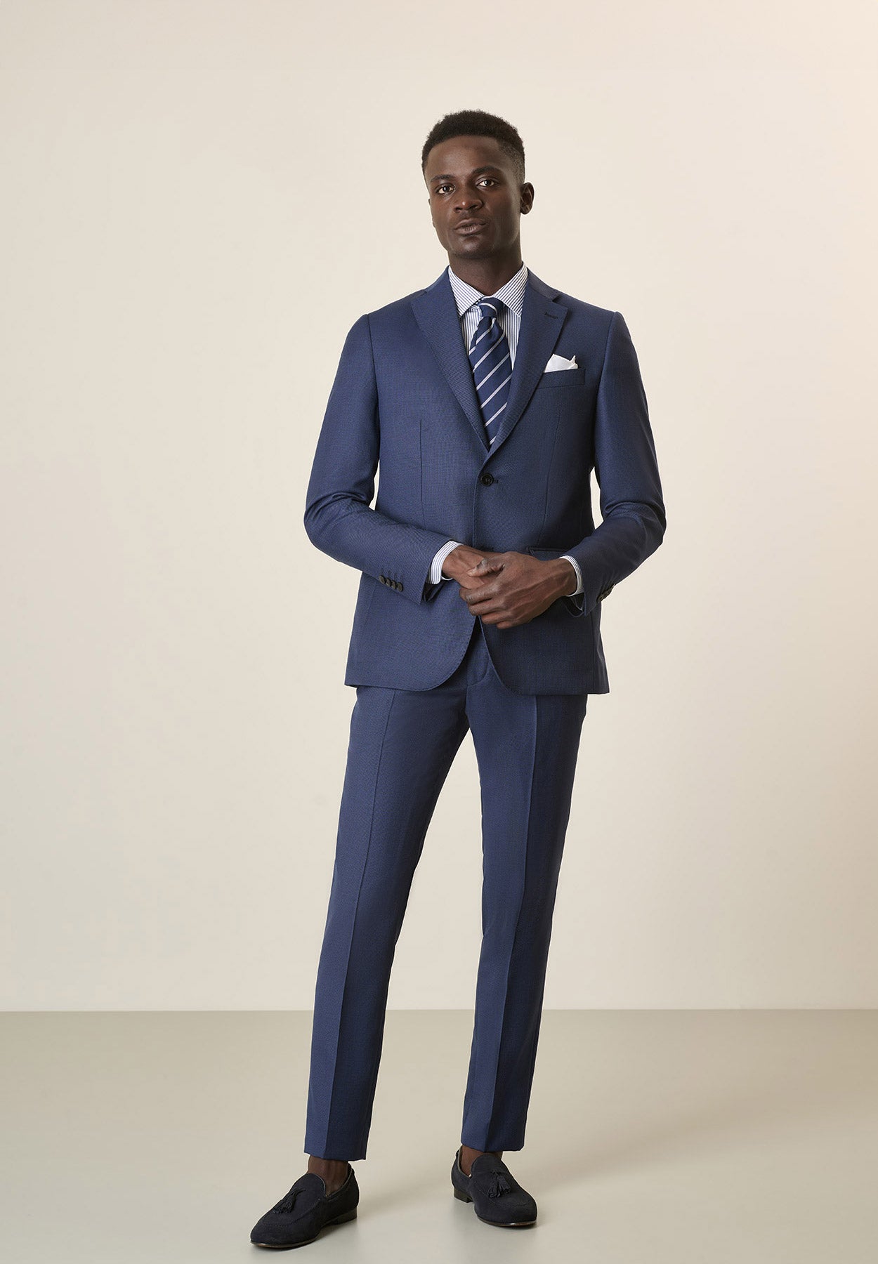 Abito Blu Abbigliamento Maschile Elegante Vestito Blu