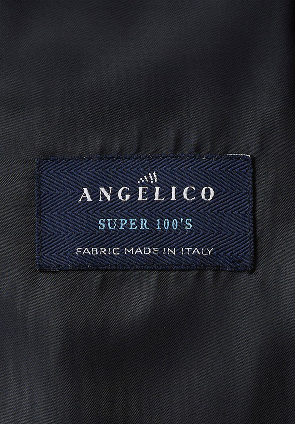 Abito blu lana vergine 100s armaturato custom fit