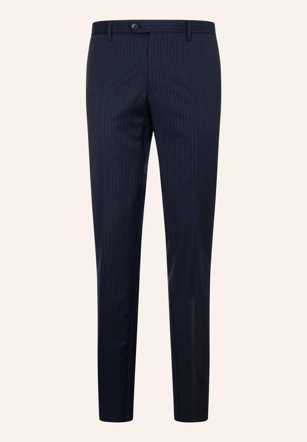 Abito blu gessato lana vergine comfort fit-Angelico