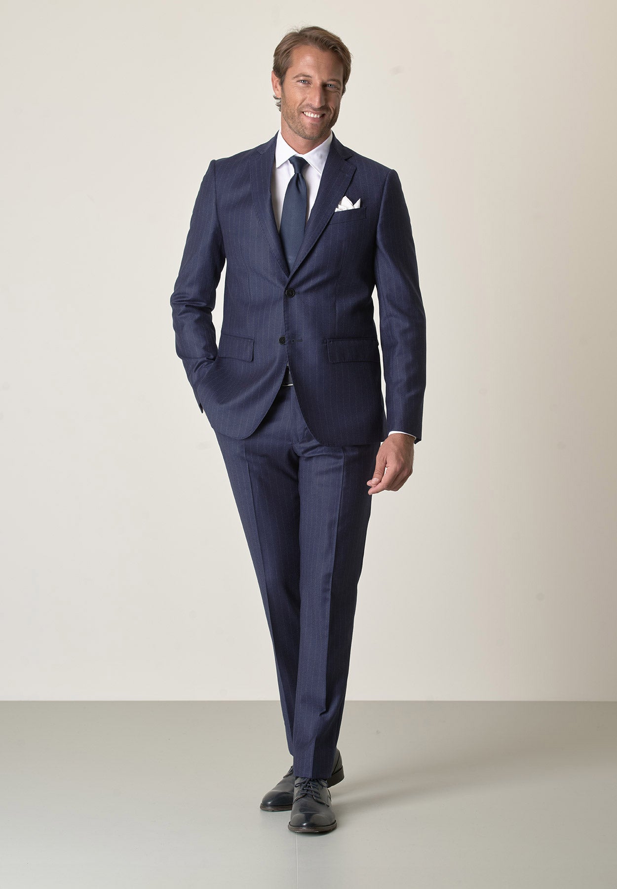 Dan John Vestito Gessato Abito Dan John Tg 50 Gessato Grigio L