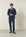 Abito blu occhio di pernice lana custom fit-Angelico