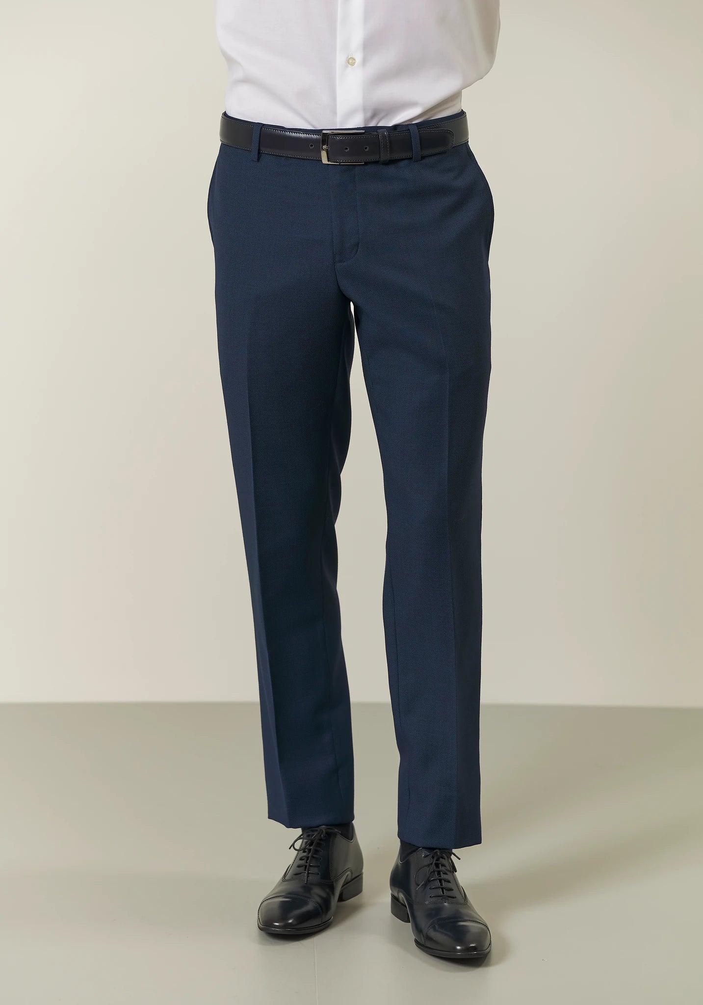 Abito blu occhio di pernice lana custom fit