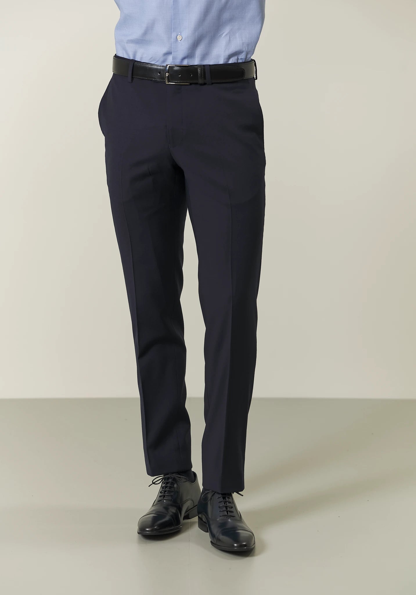 Abito blu sallia lana stretch custom fit