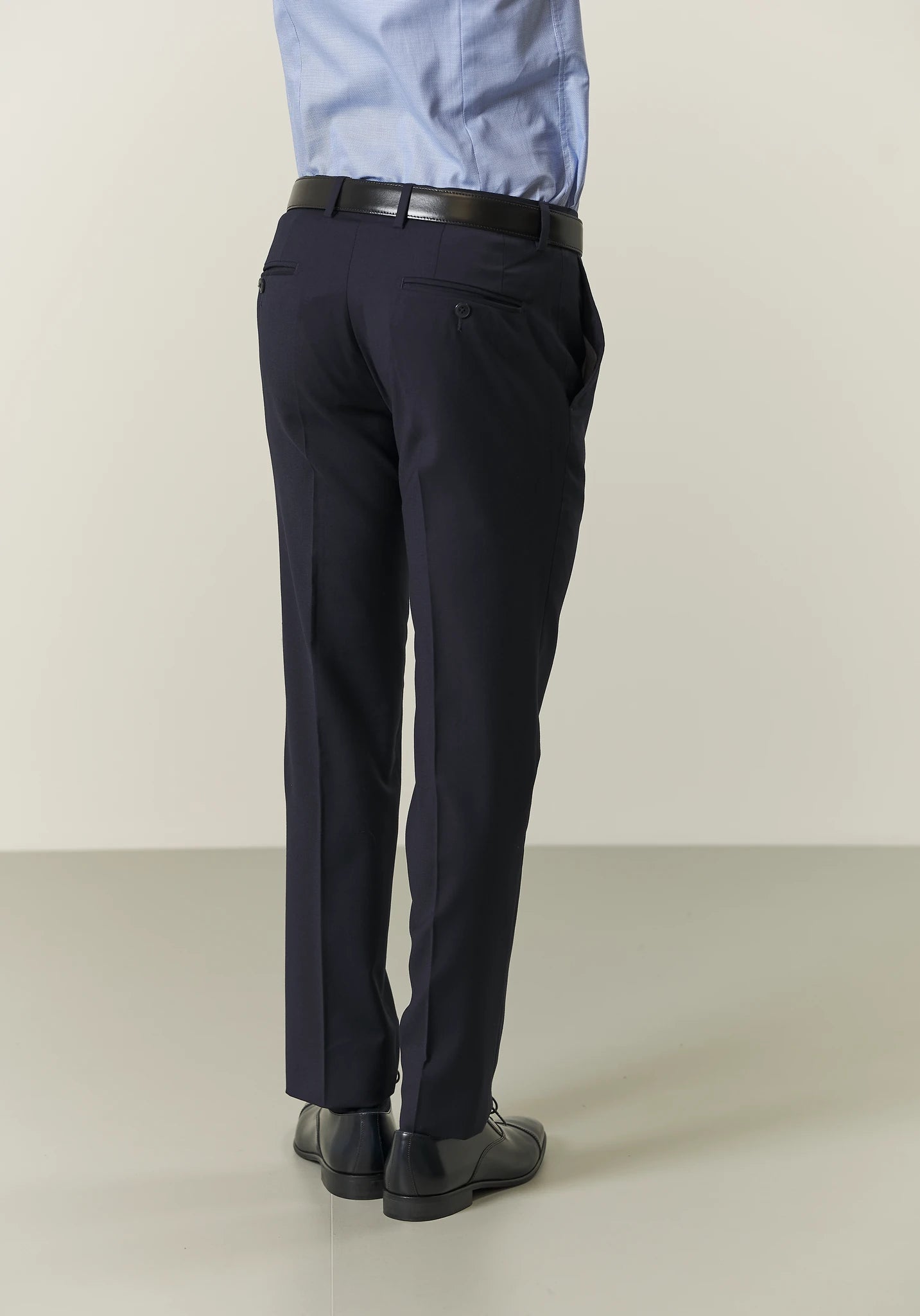 Abito blu sallia lana stretch custom fit