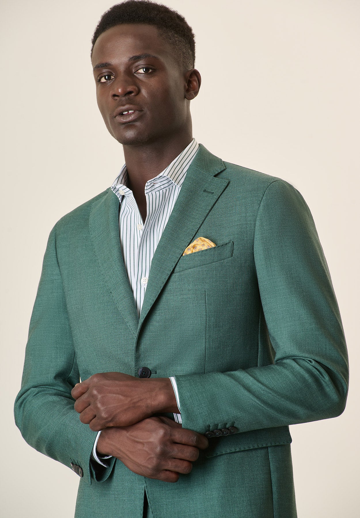 Unlined Green Custom Fit Suit | Angelico Unlined Green Custom Fit Suit | Angelico