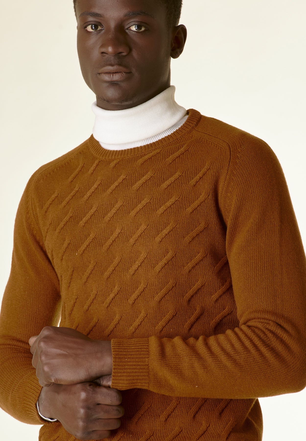 Maglia biscotto finte losanghe raglan-Angelico