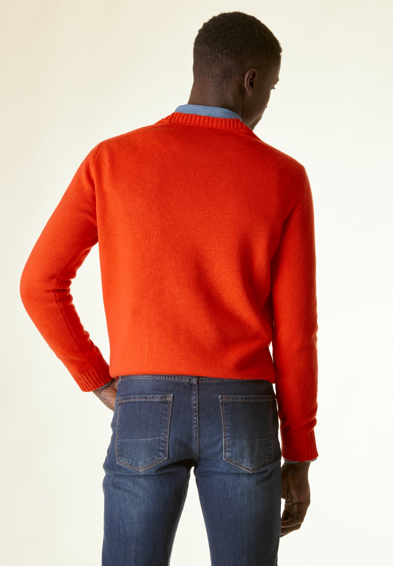 Maglia mandarino raglan bordi alti-Angelico