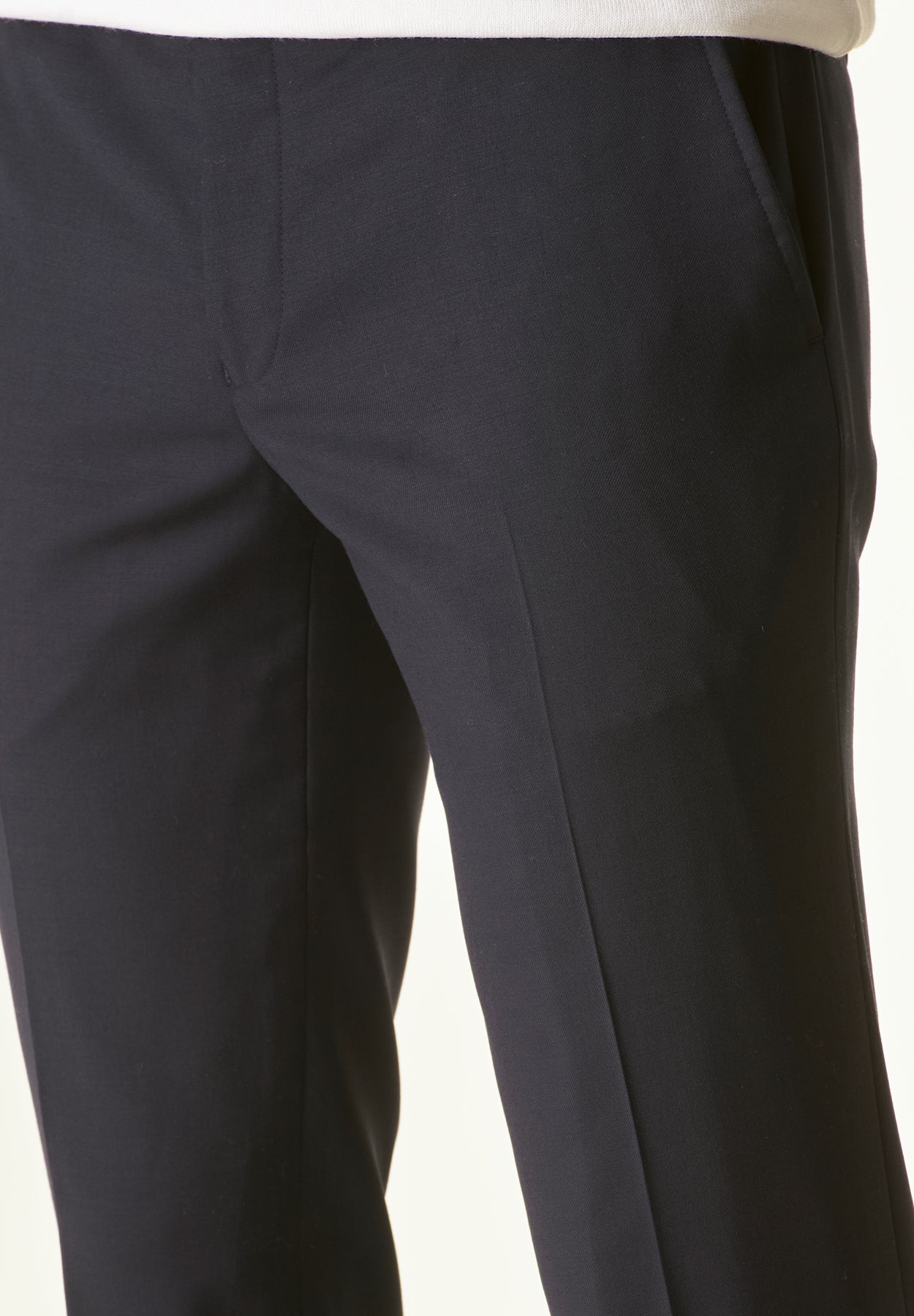 Pantalone blu sallia di lana-Angelico
