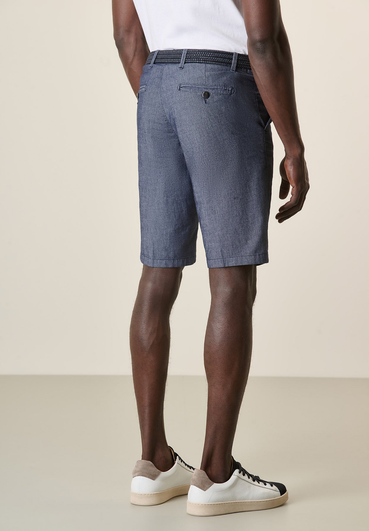 Bermuda blu denim chambray