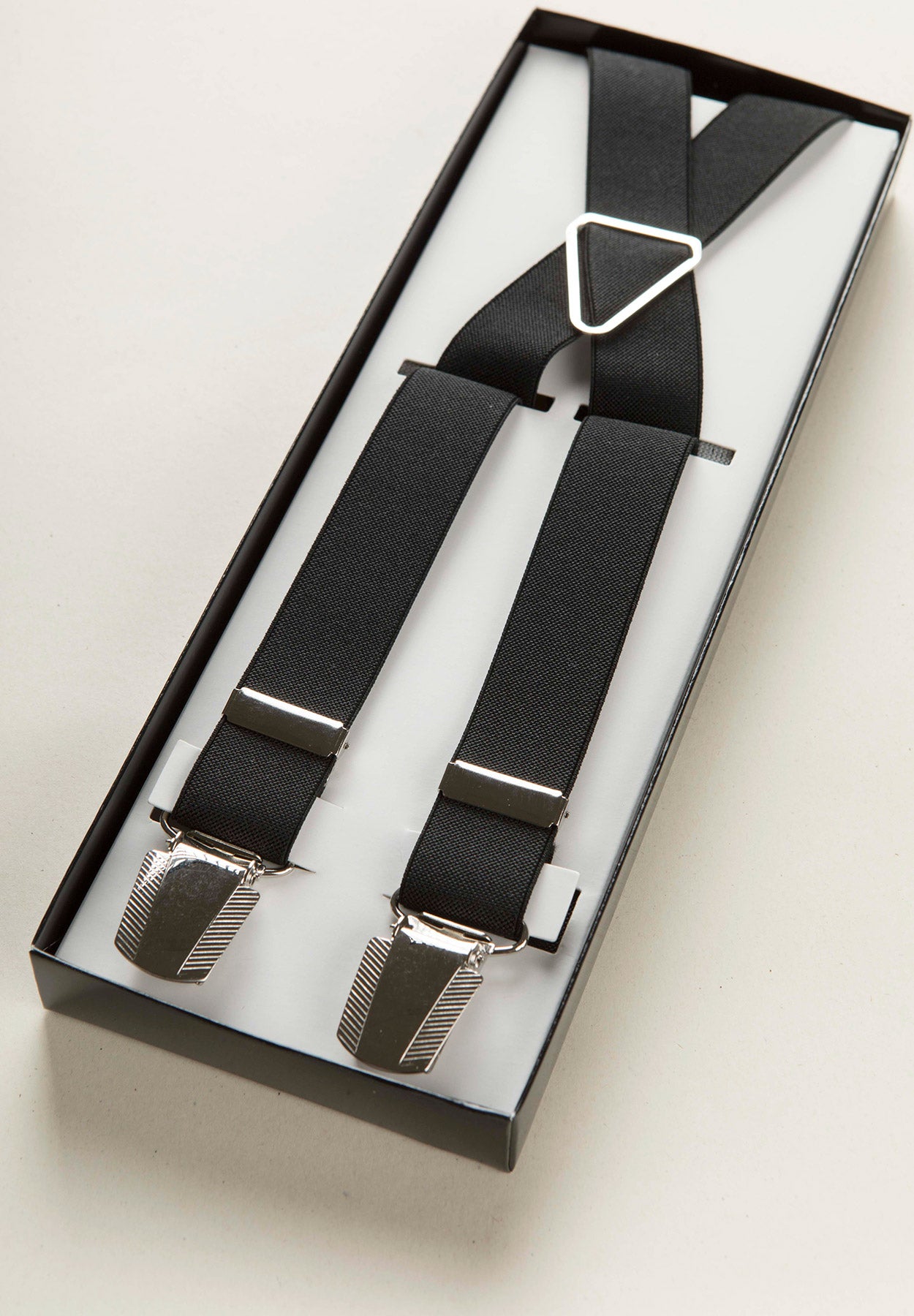 Bretella nera unita slim Angelico 3