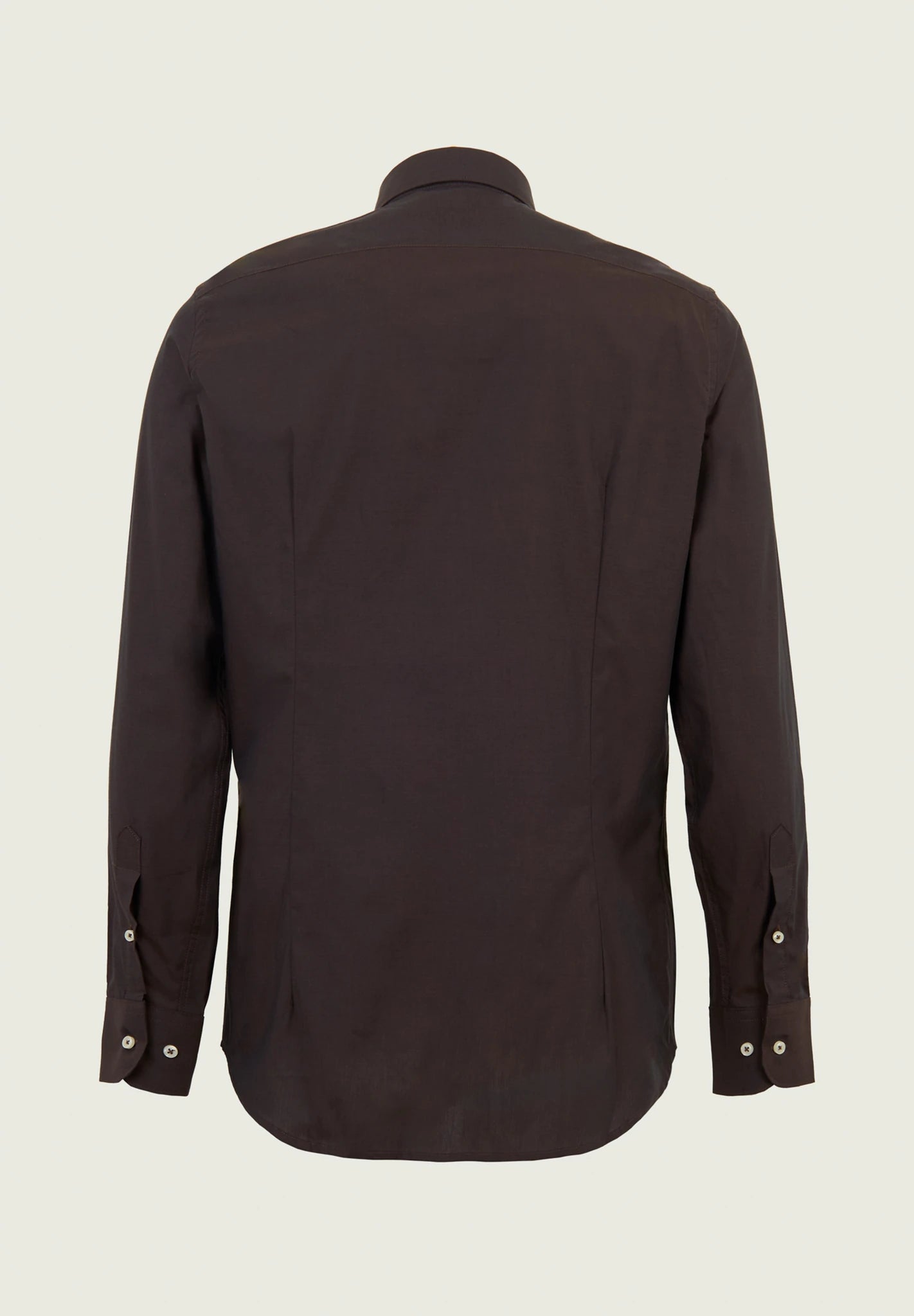 Slim fit cotton poplin air force blue shirt Angelico 3