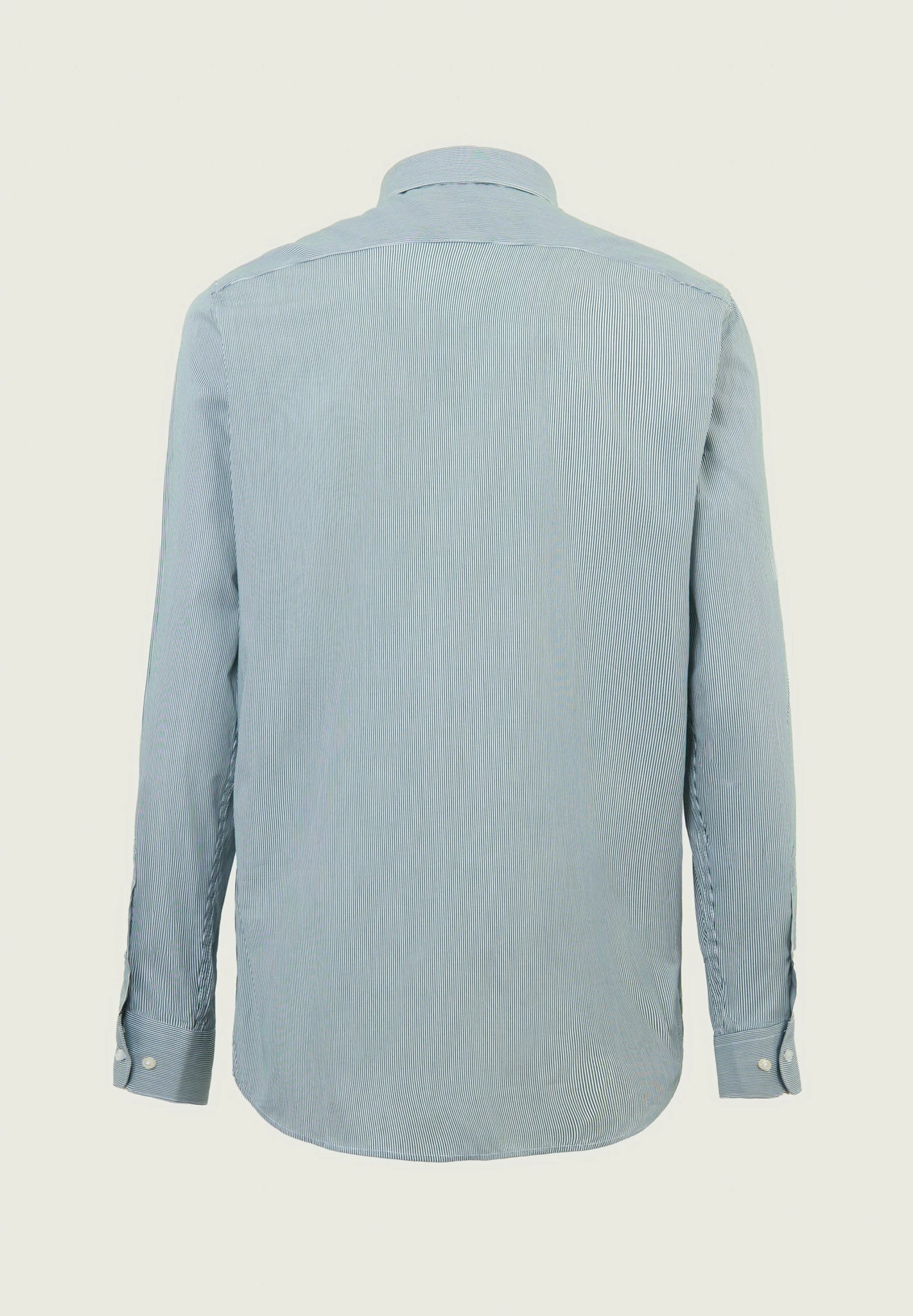 White and green cotton shirt with regular fit Angelico 3