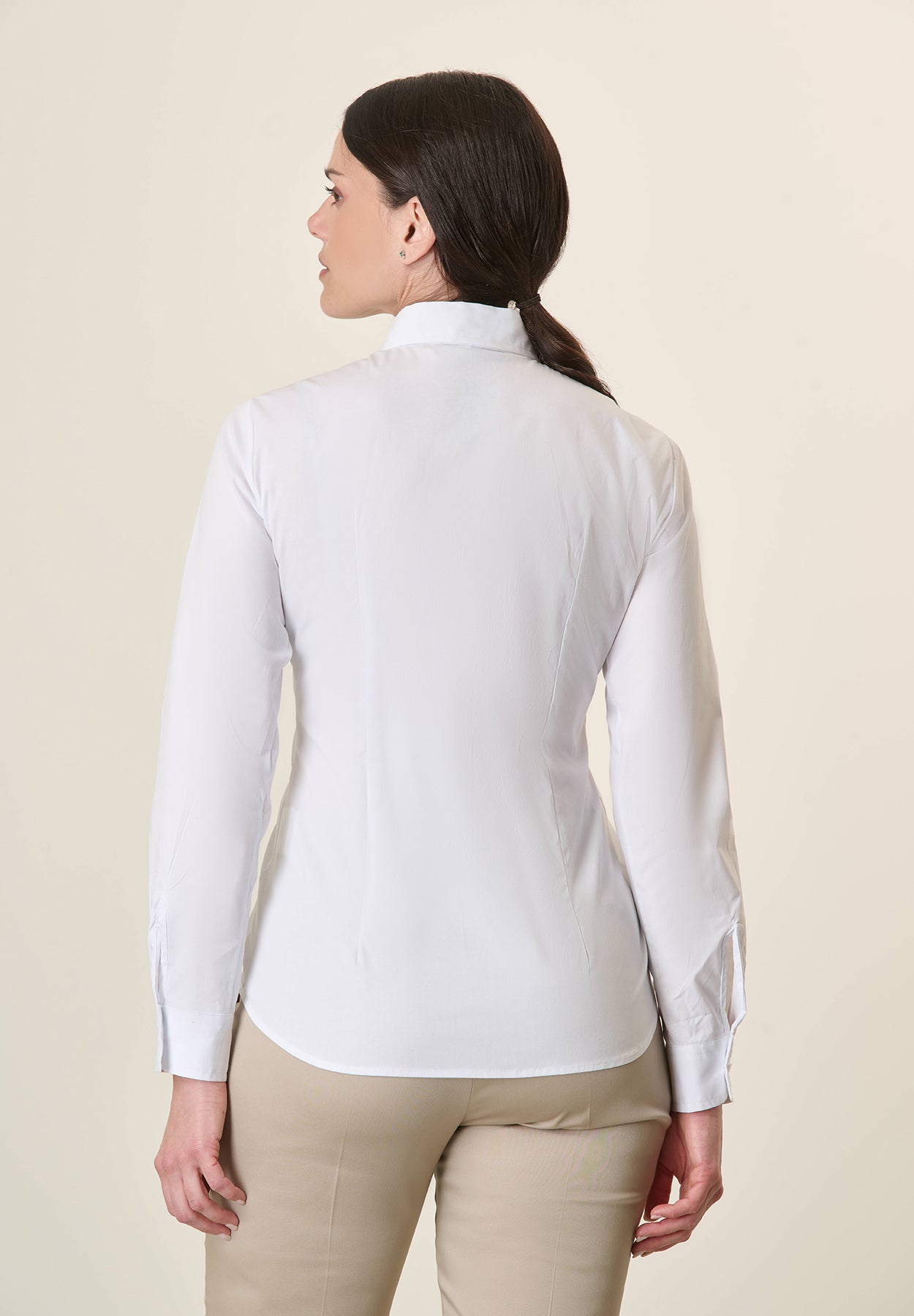 Camicia bianca cotone stretch-Angelico
