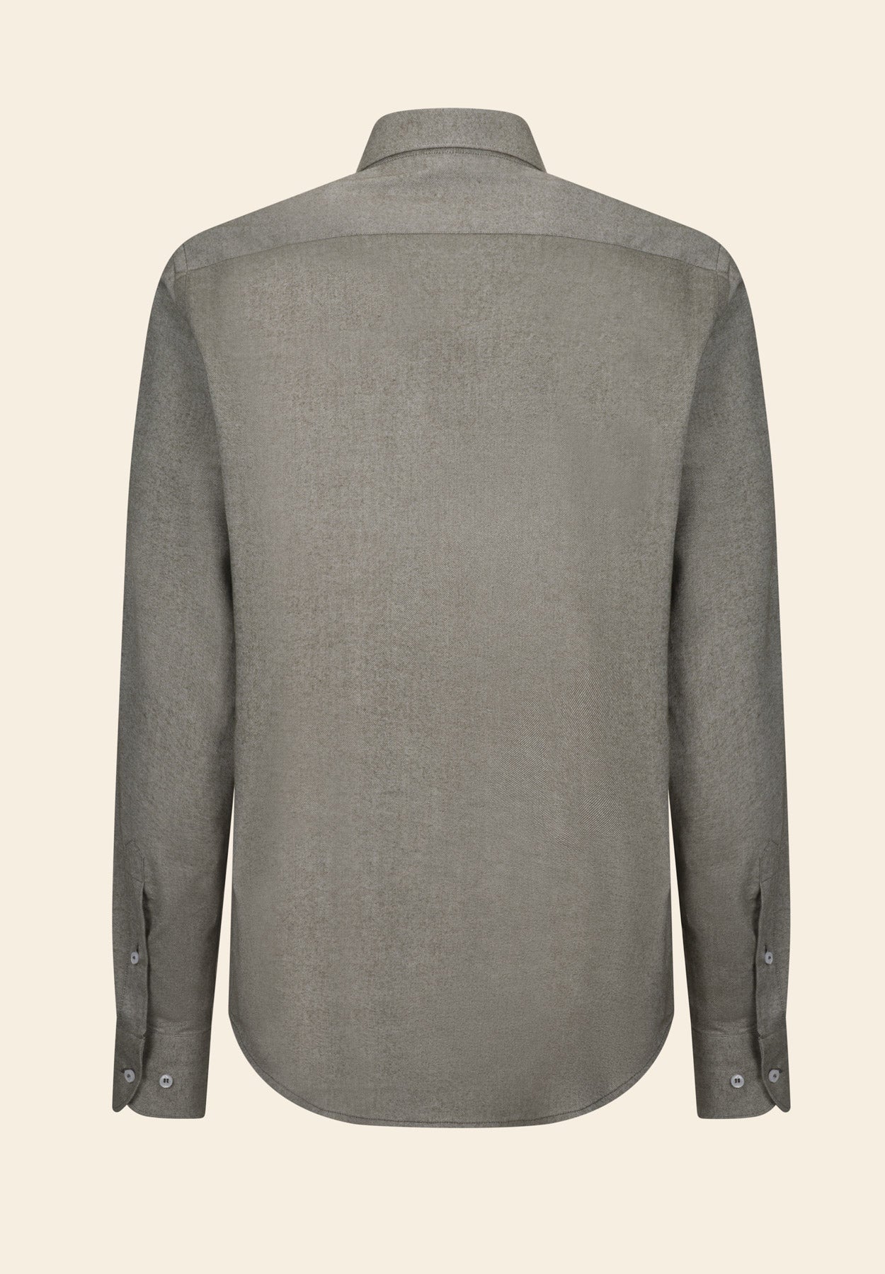 Camicia verde flanella cotone regular fit-Angelico