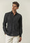 Camicia denim nera slim fit-Angelico
