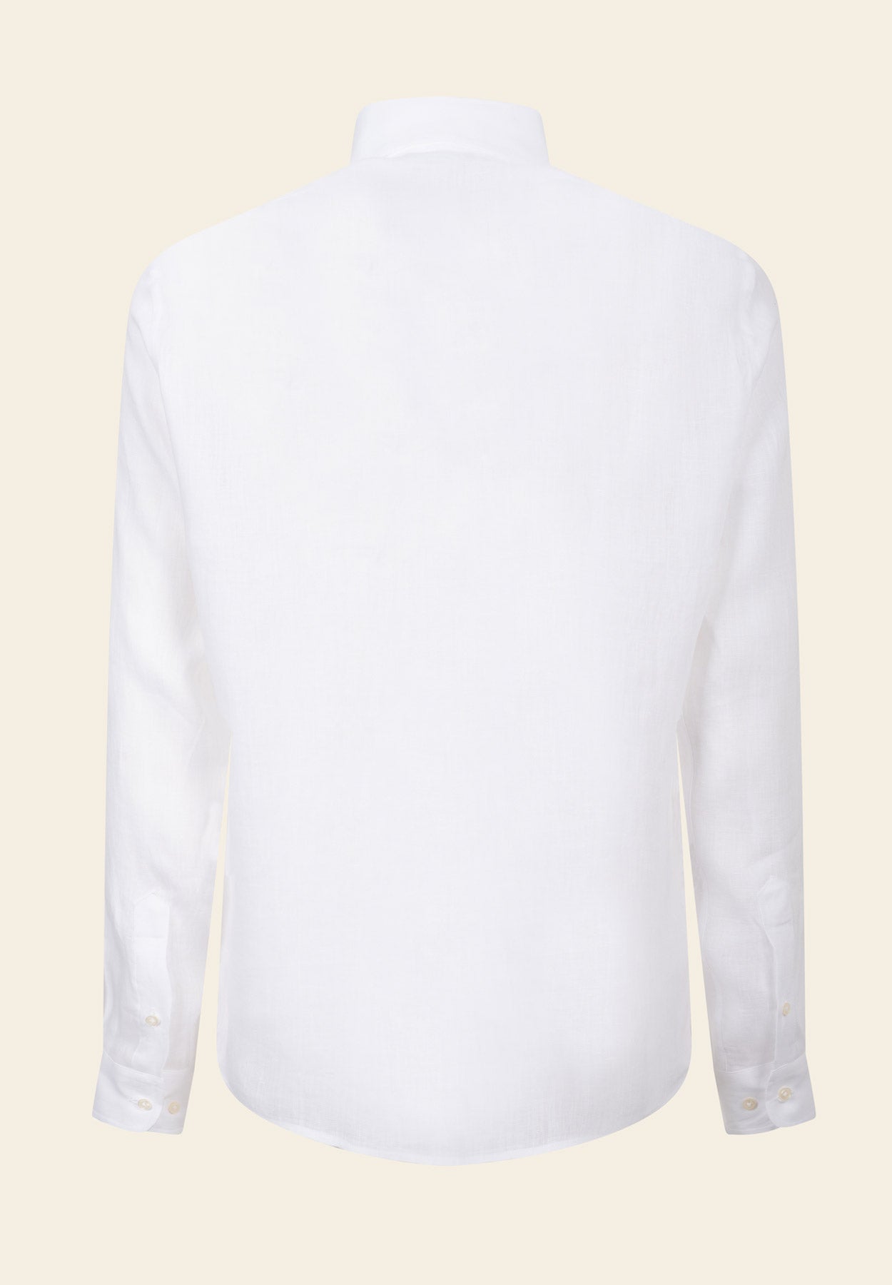 Camicia bianca lino custom fit