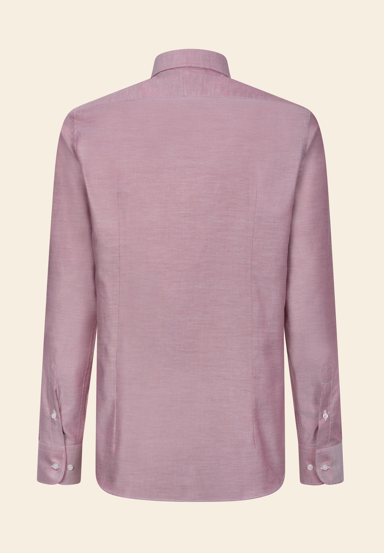 Camicia rossa oxford cotone slim fit-Angelico