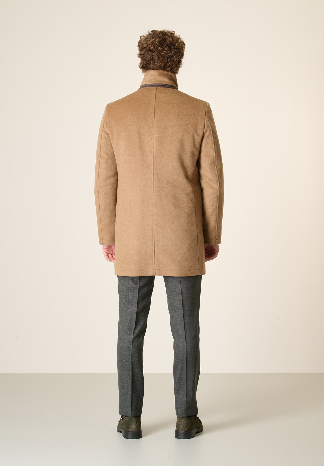 Cappotto cammello coreano pettorina staccabile-Angelico