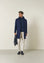 Cappotto car coat bluette misto lana-Angelico