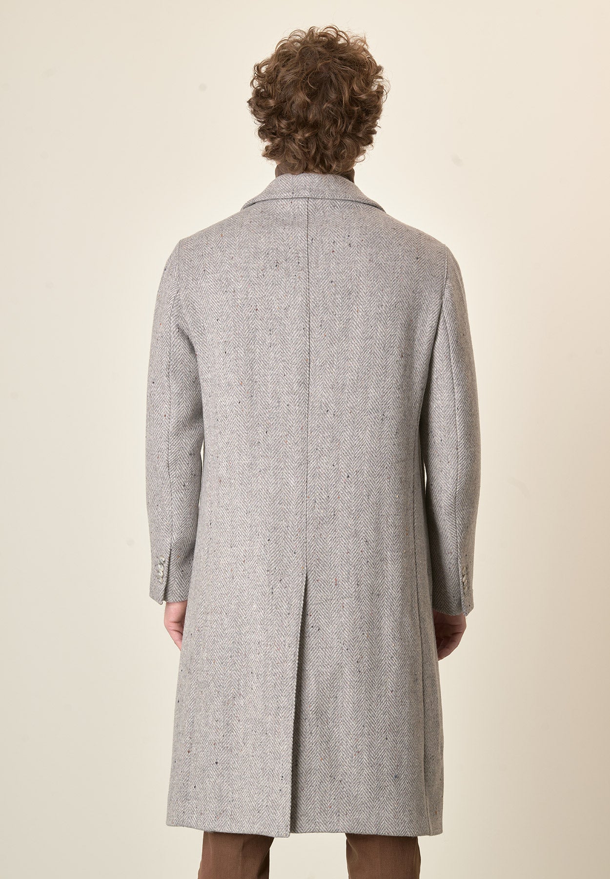 Cappotto grigio chiaro misto lana vergine resca oversize Angelico 3