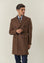Cappotto tabacco doppiopetto misto lana-Angelico