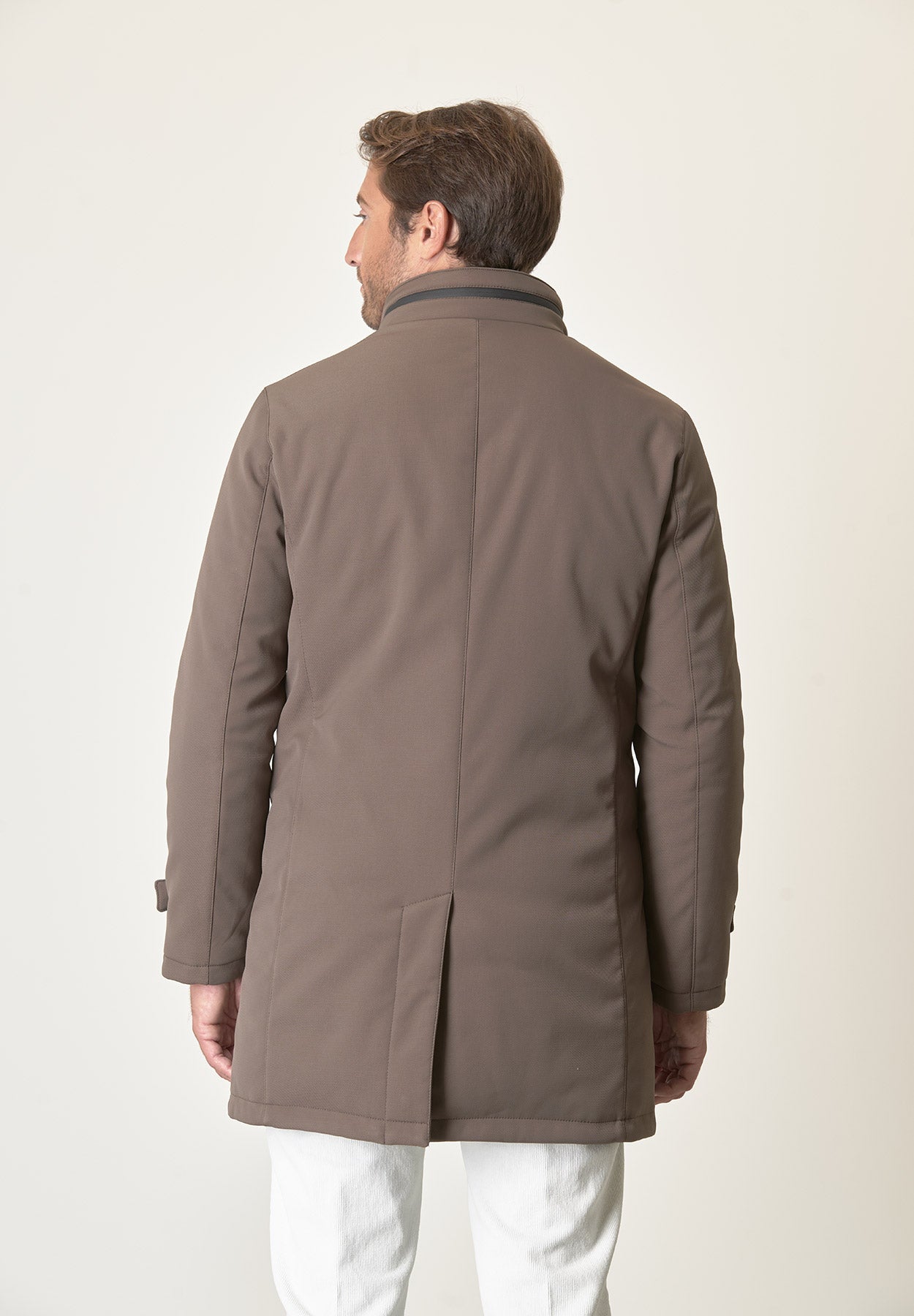 Cappotto tecnico fango trama leggera impermeabile-Angelico