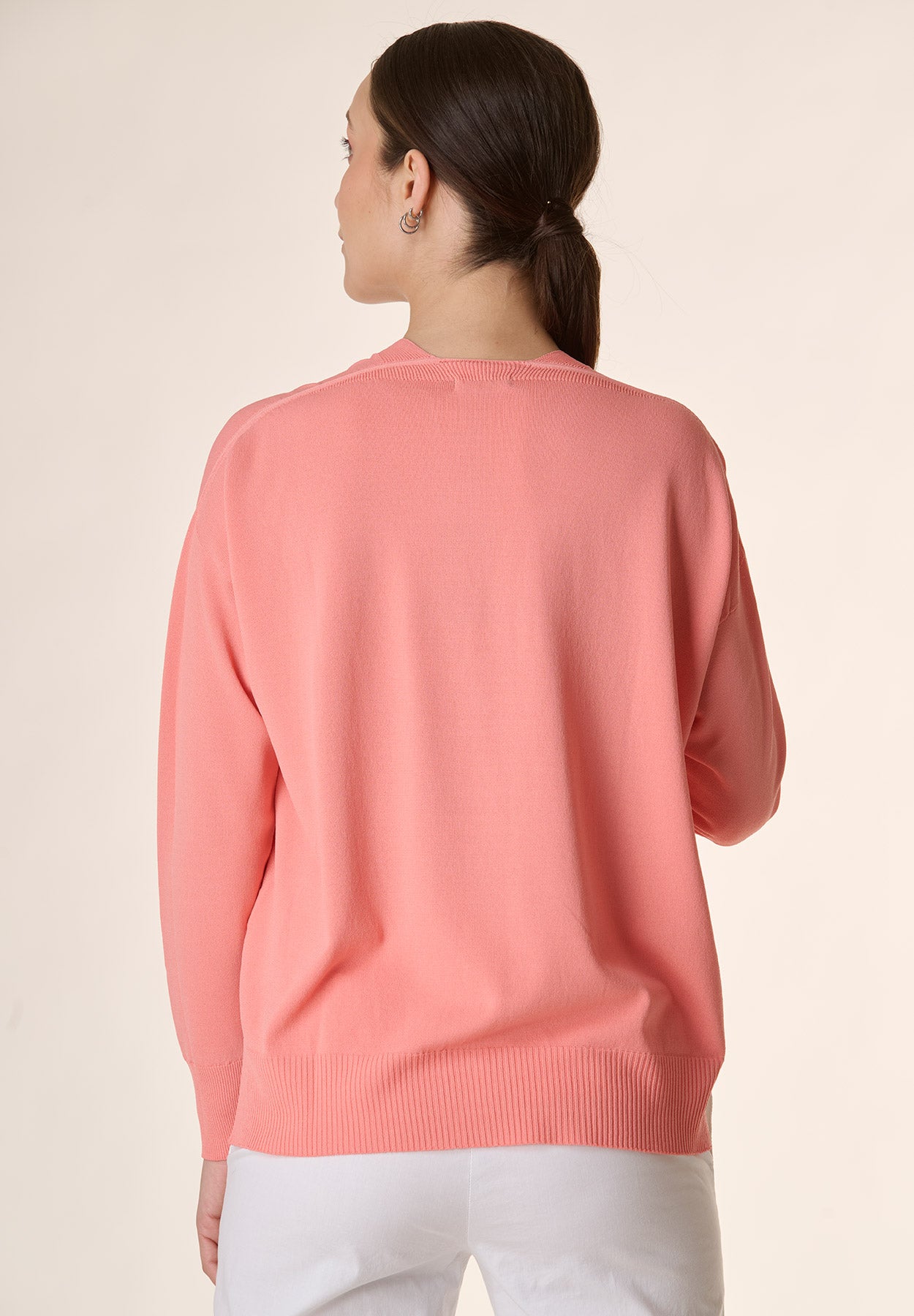 Cardigan rosa con bottoni Angelico 3