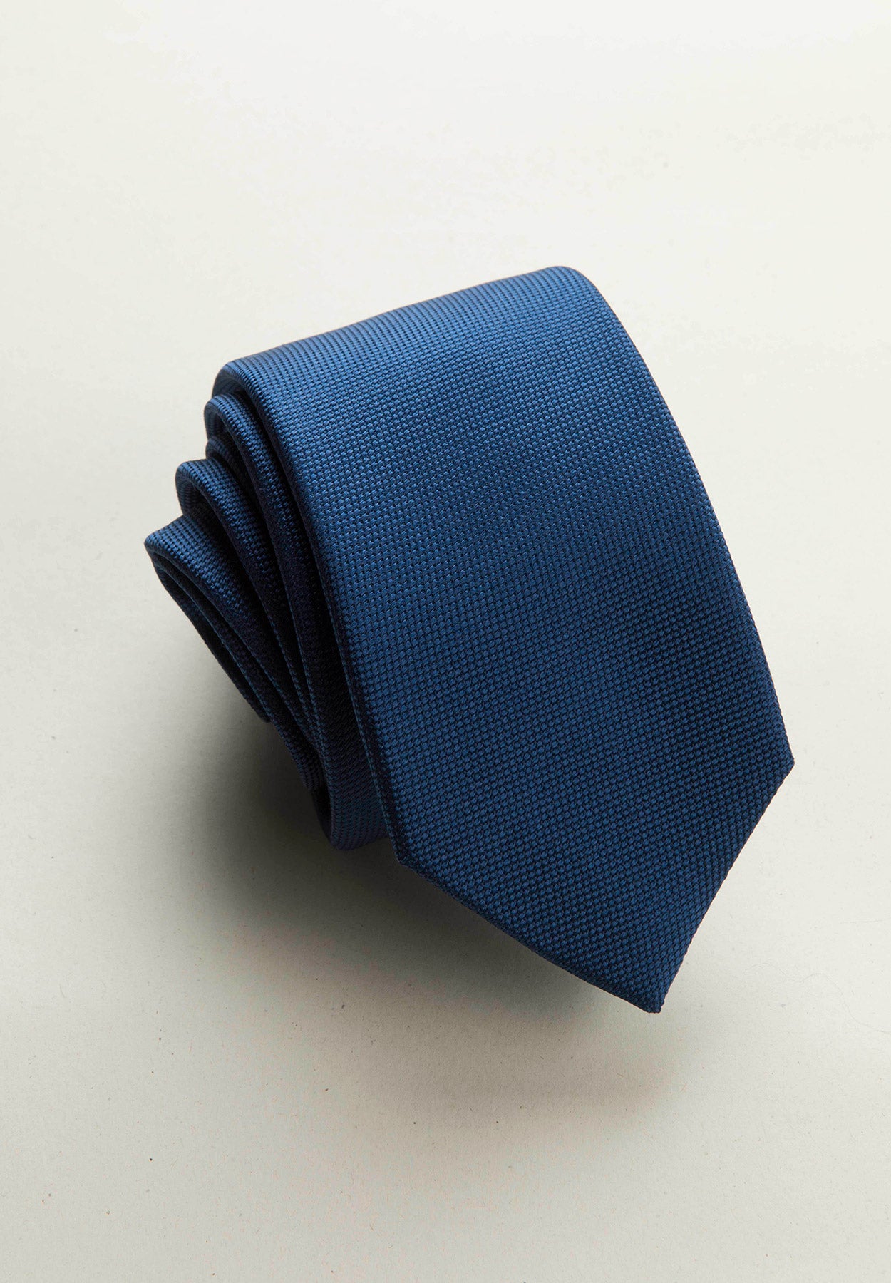 Cravatta bluette microarmatura seta Angelico 1