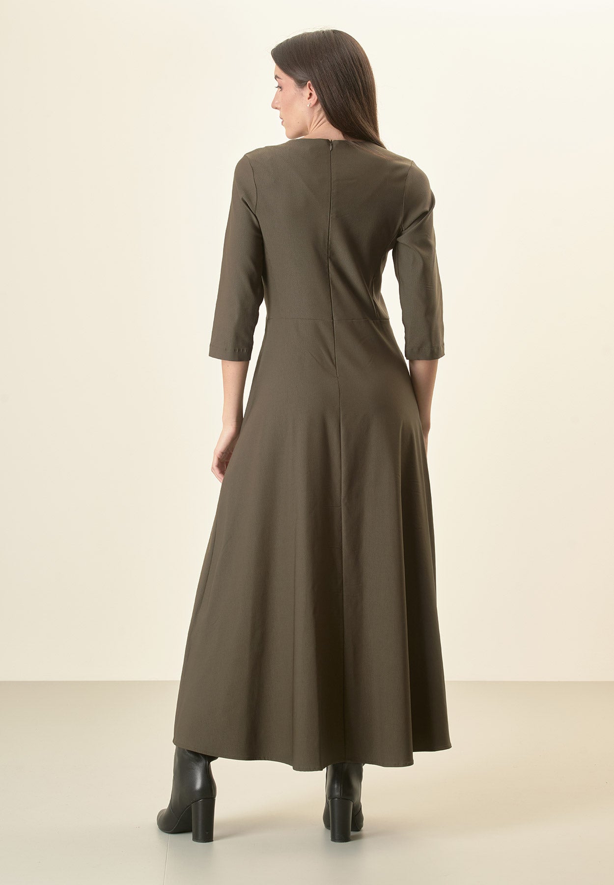 Simplee Abo da sposa elegante con maniche a sbuffo, collo a V e orlo in pizzo per donne di Simplee Abo da sposa elegante con maniche a sbuffo, collo a V e orlo in pizzo per donne di