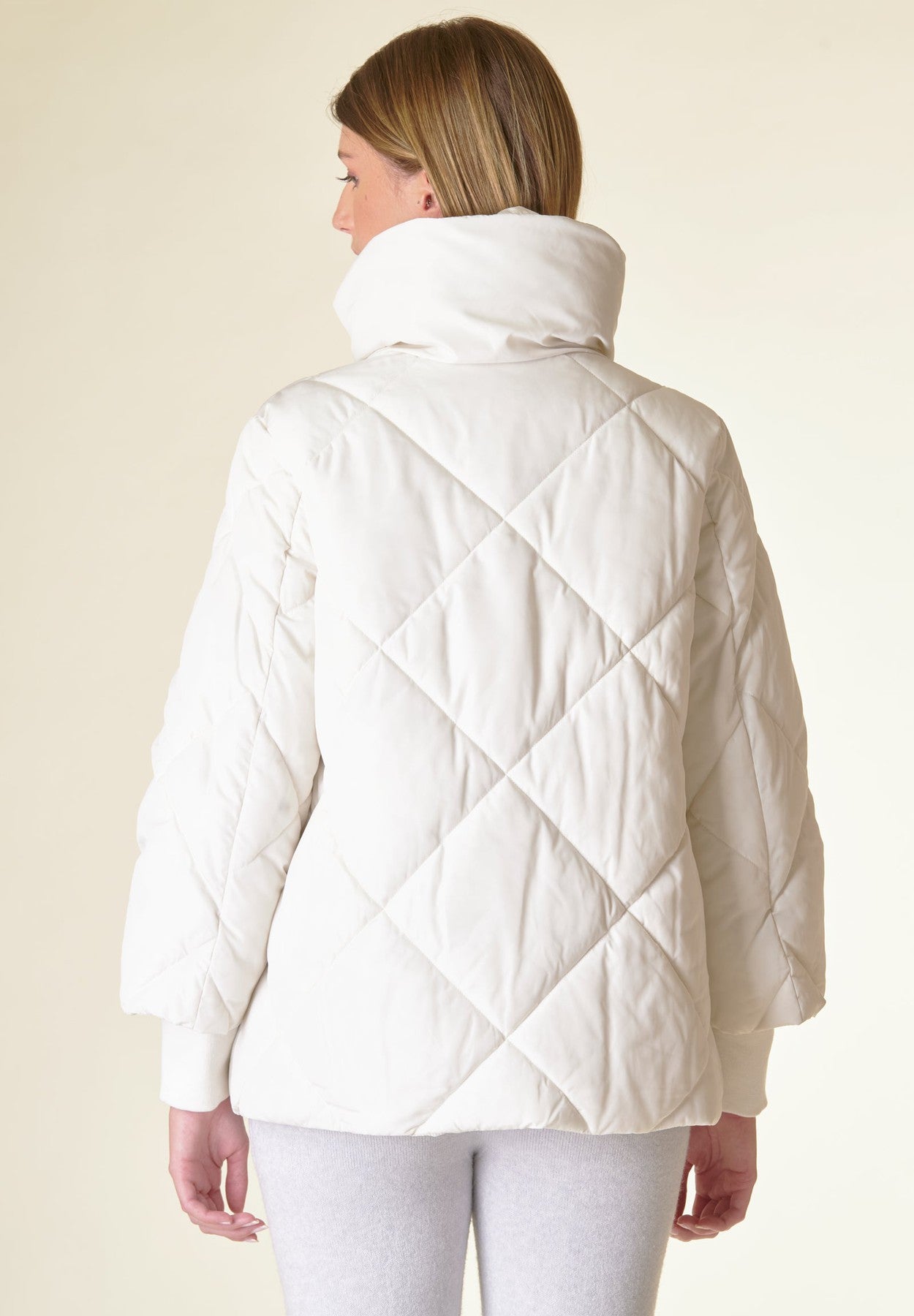 Piumino bianco trapuntato