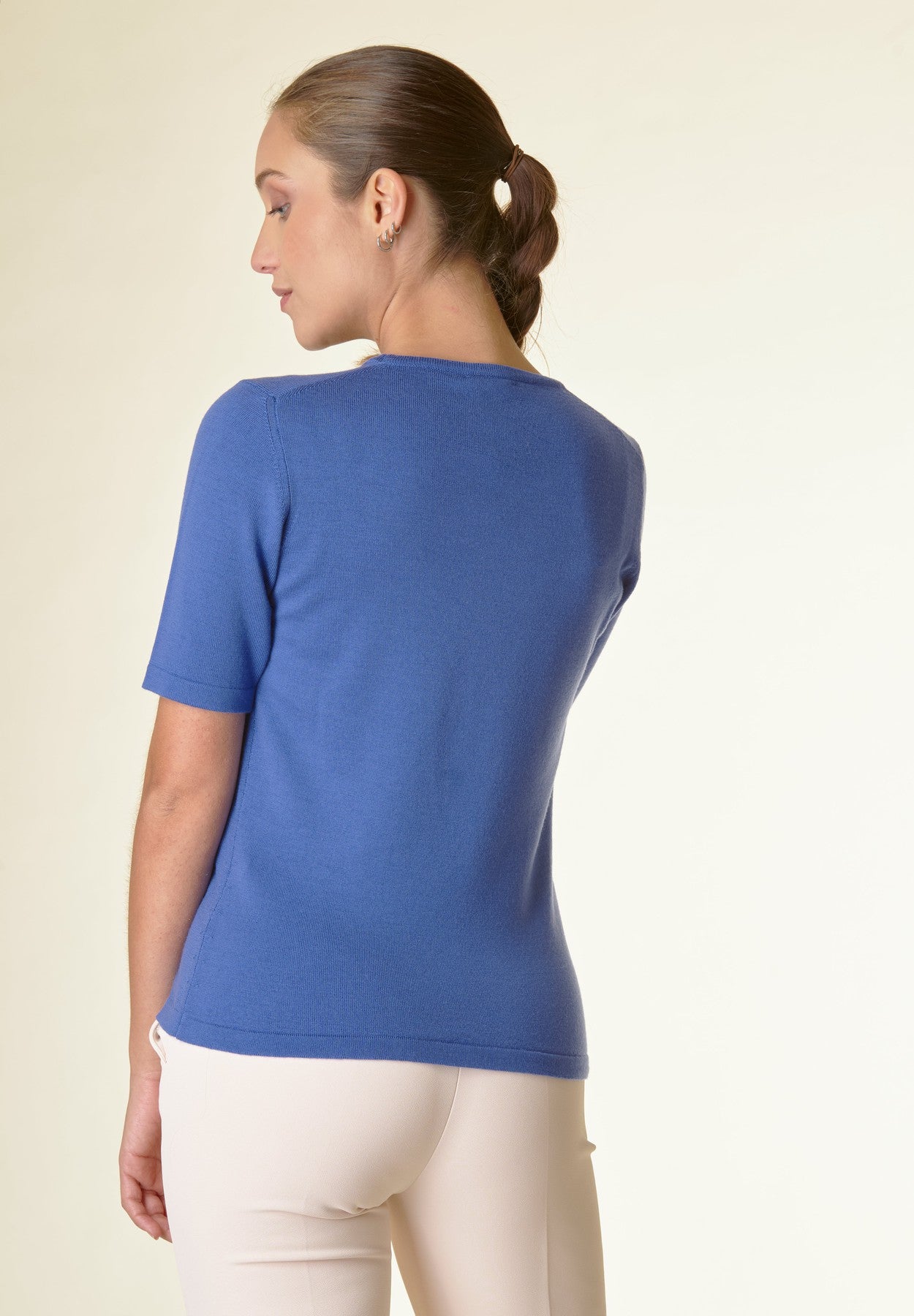 Maglia bluette mezza manica merinos