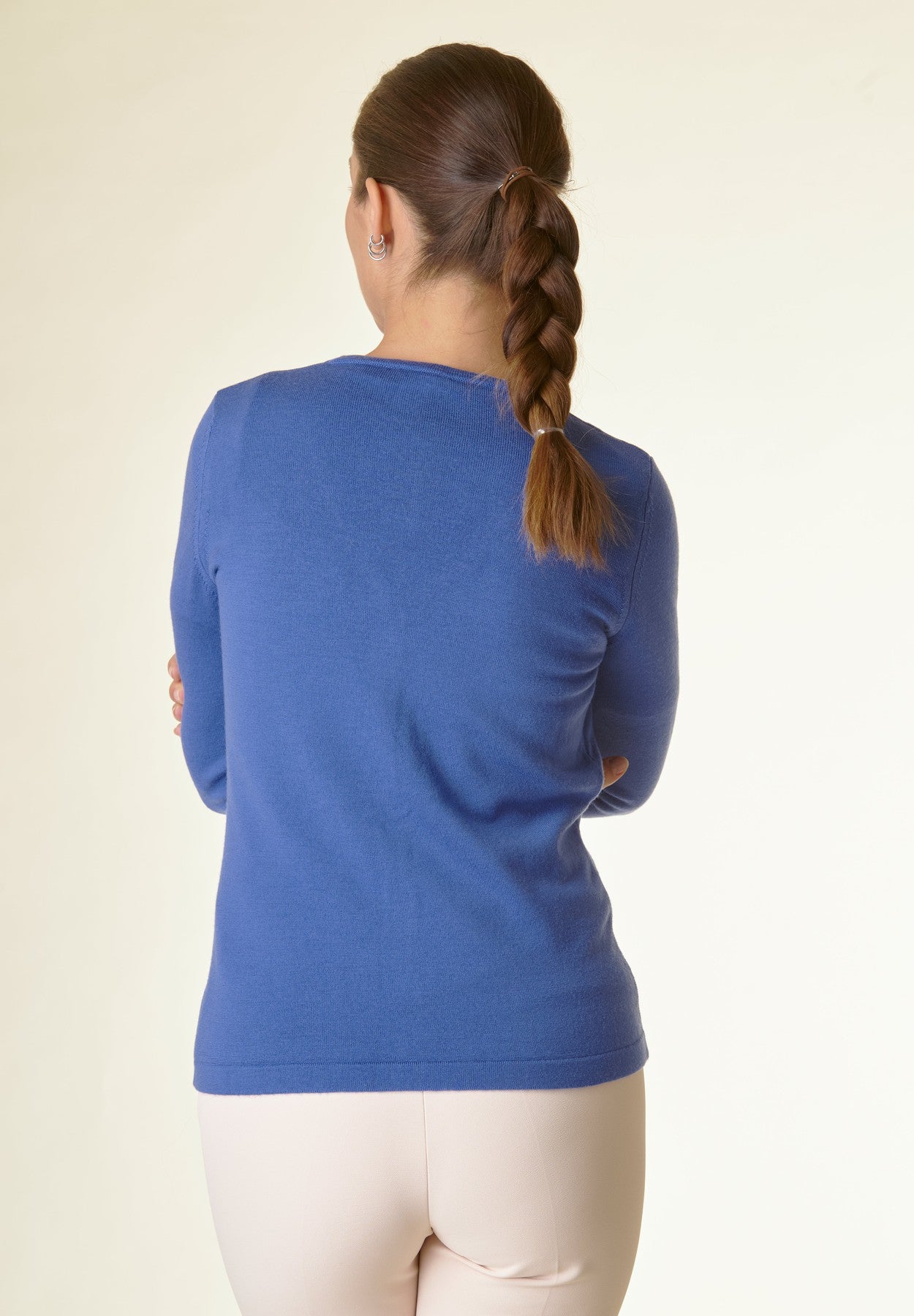 Cardigan bluette lana merinos