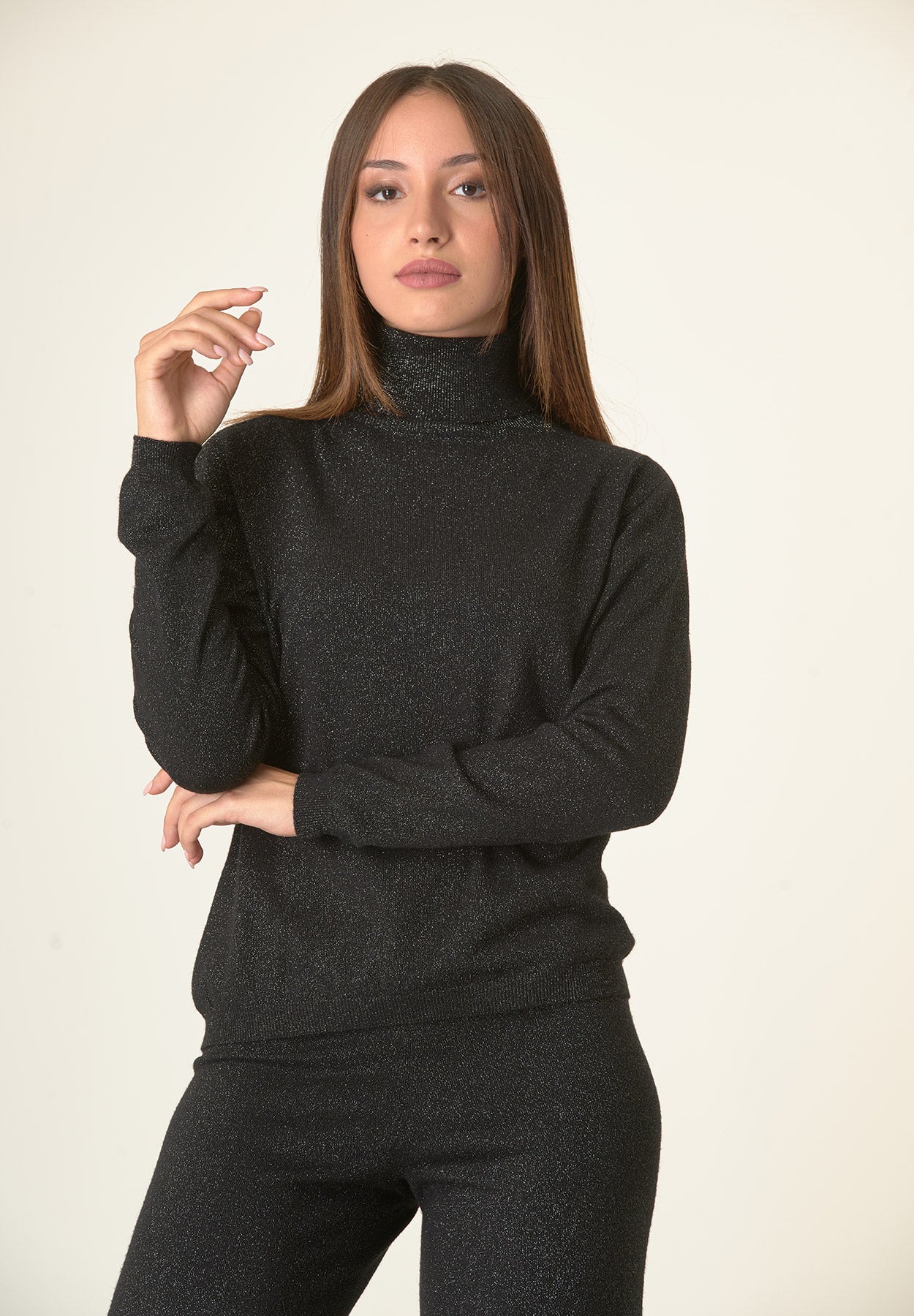 Dolcevita nero lurex-Angelico