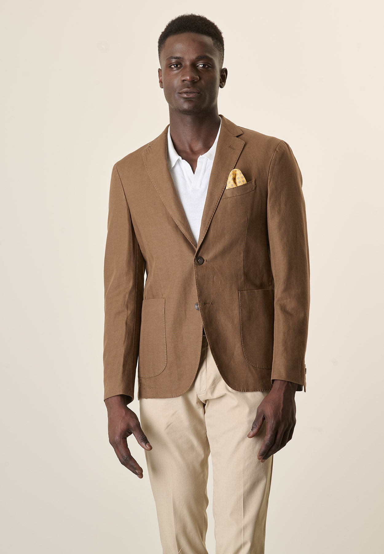 Giacca moro cotone resca custom fit