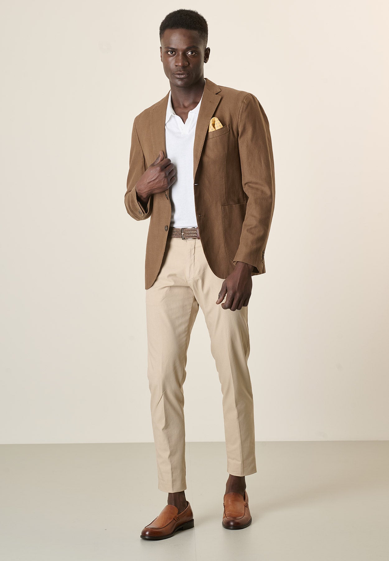 Giacca moro cotone resca custom fit