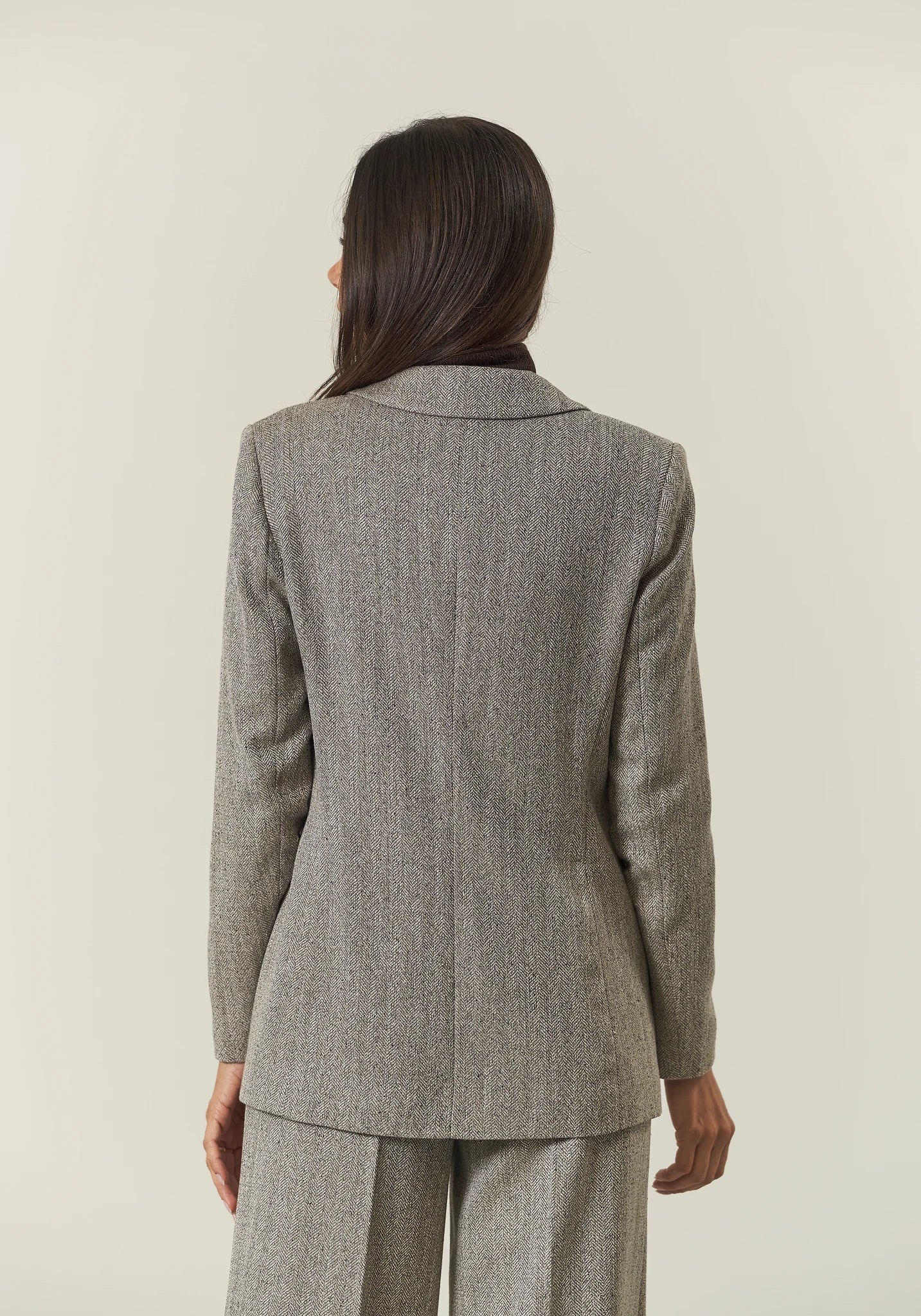 Light grey herringbone jacket