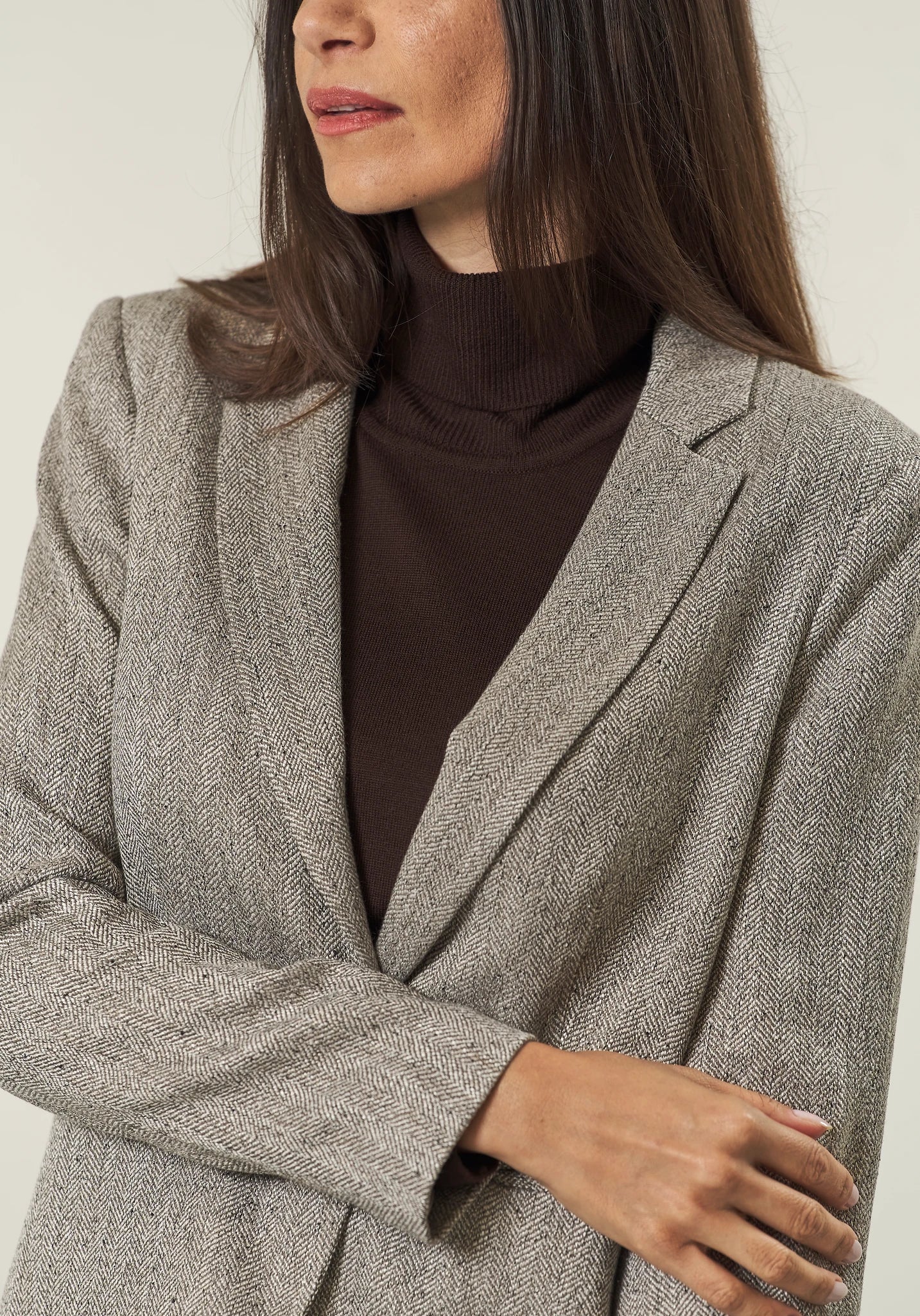 Light grey herringbone jacket