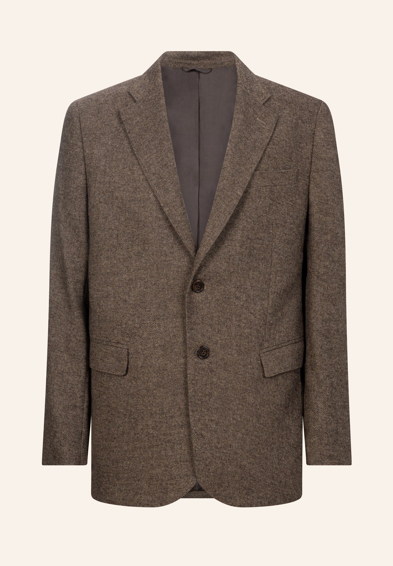 Giacca marrone knickerbocker misto lana comfort fit-Angelico
