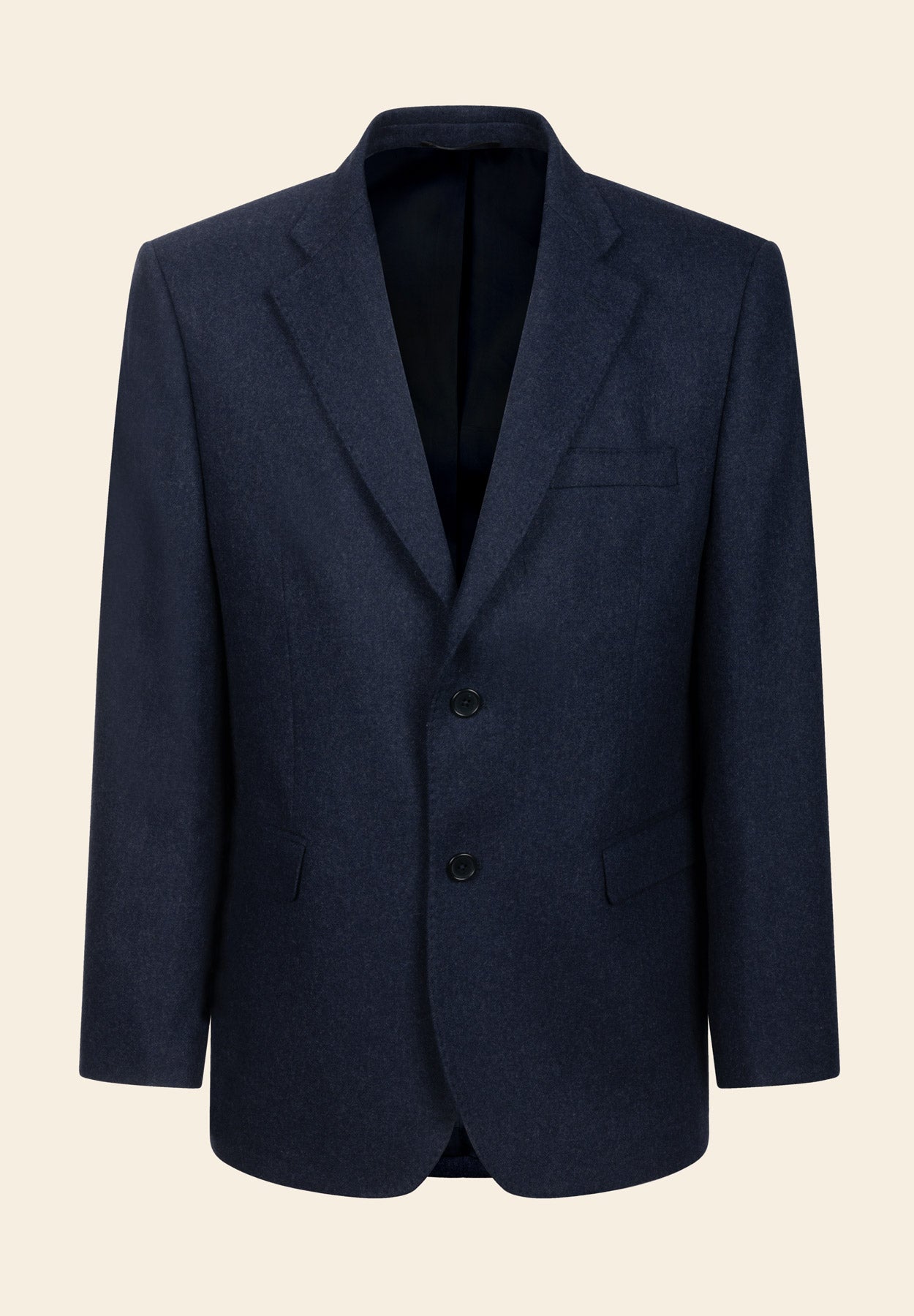 Comfort fit wool blend blue jacket Angelico 1