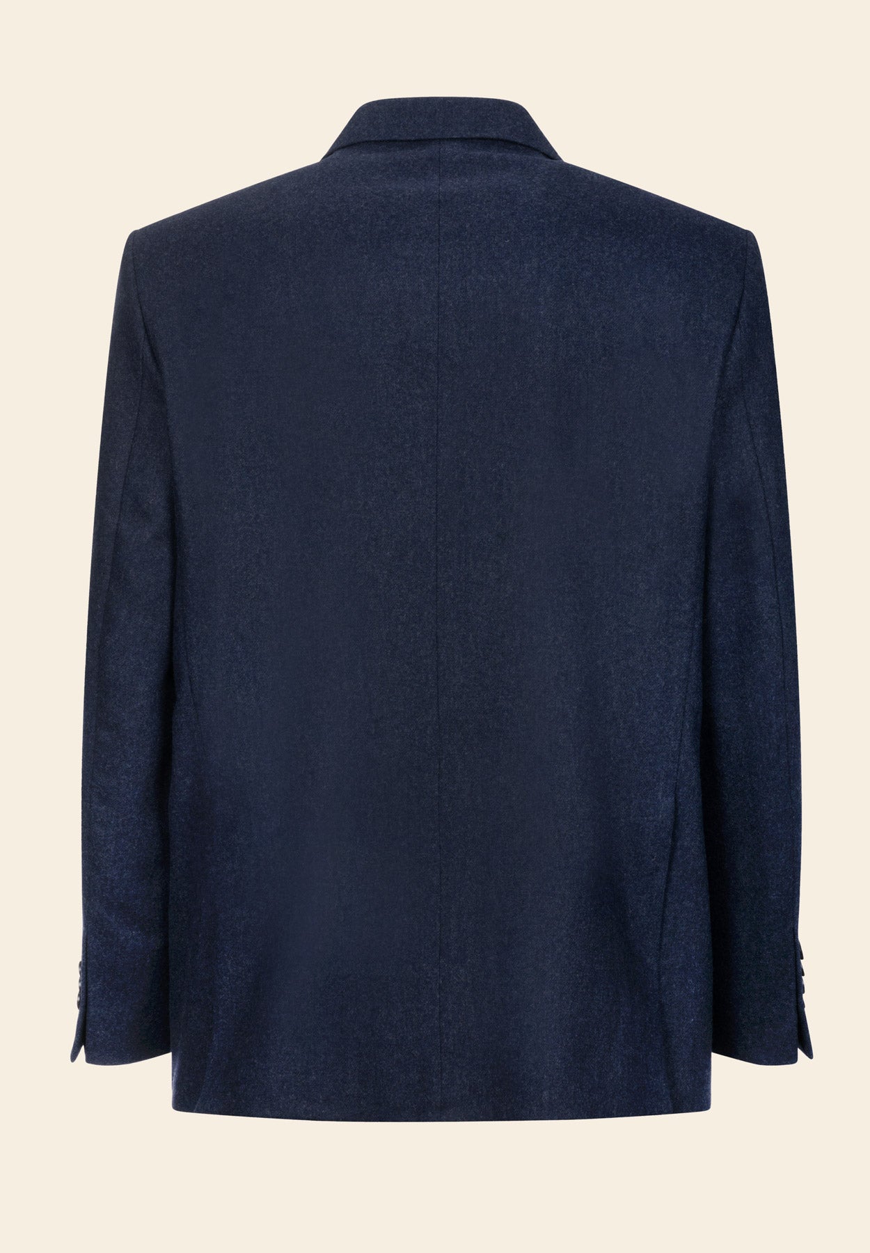 Giacca blu misto lana comfort fit-Angelico