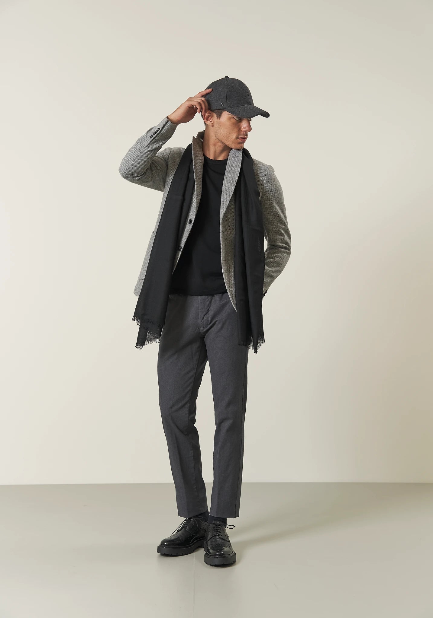 Giacca beige decostruita sale pepe custom fit