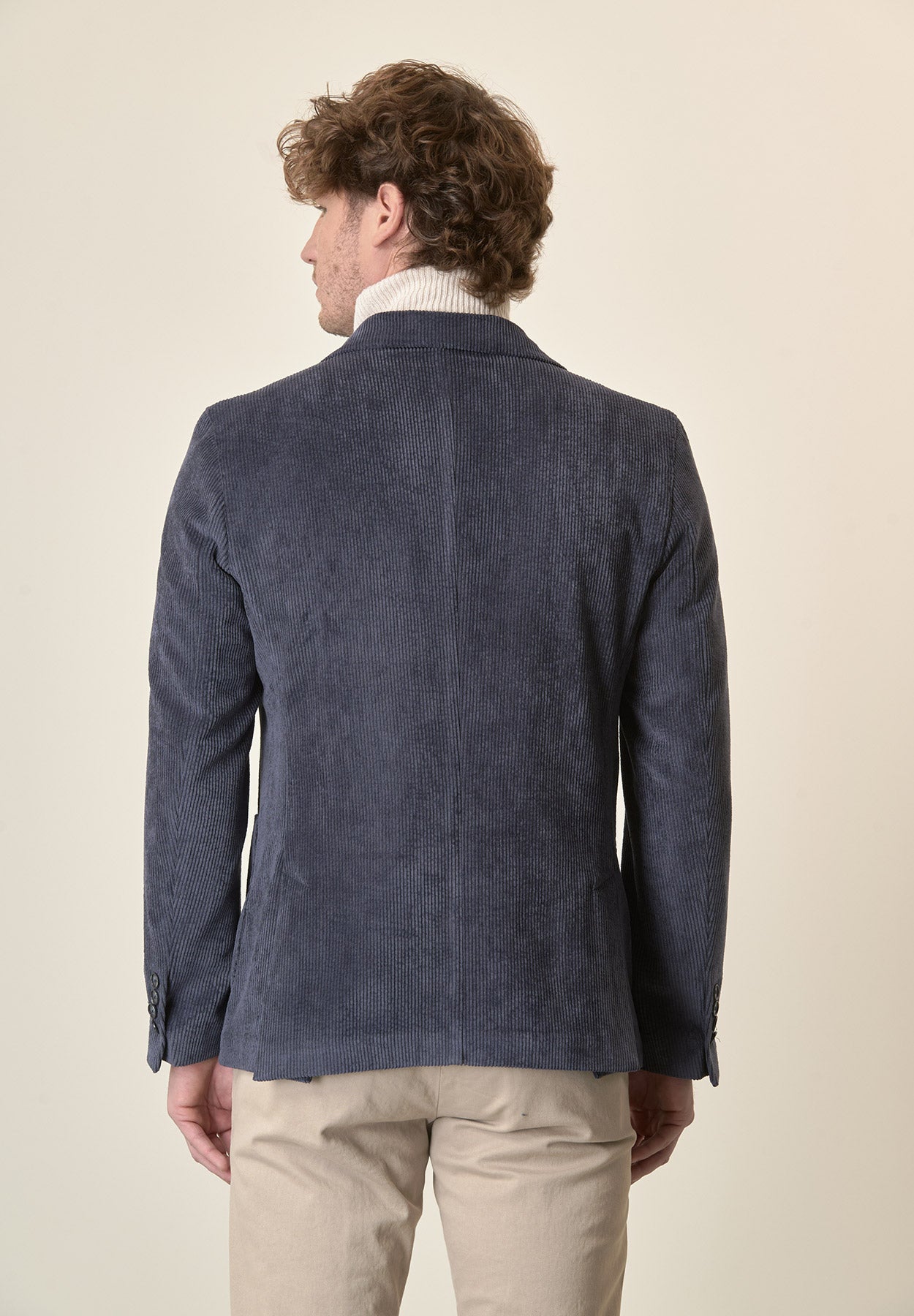 Gloria Velvet Tailed Blue Jacket
