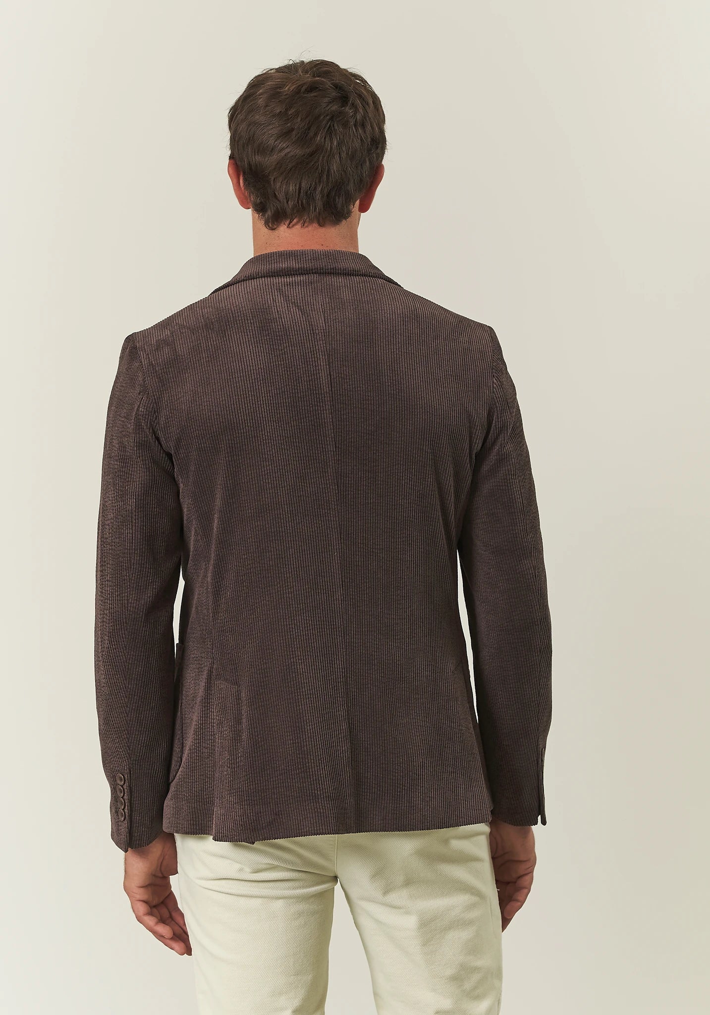 Giacca marrone velluto a coste custom fit