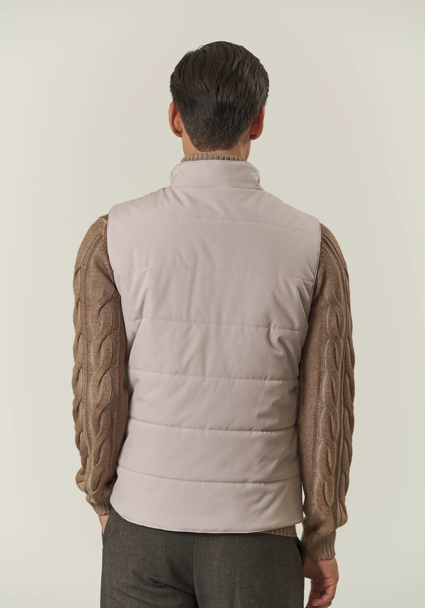 Gilet ghiaccio trapuntato con bottoni Angelico 4