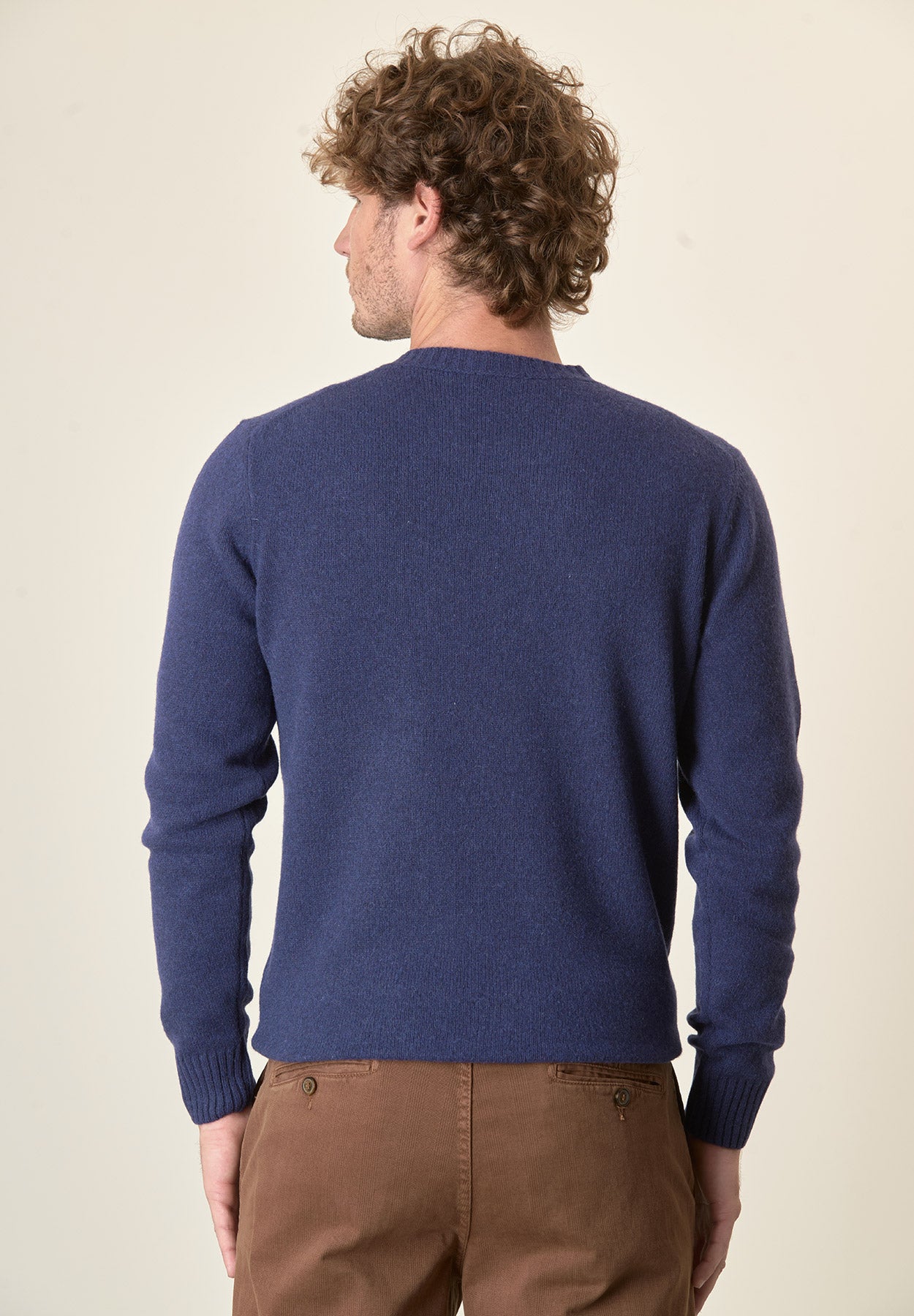 Girocollo bluette puro cashmere-Angelico