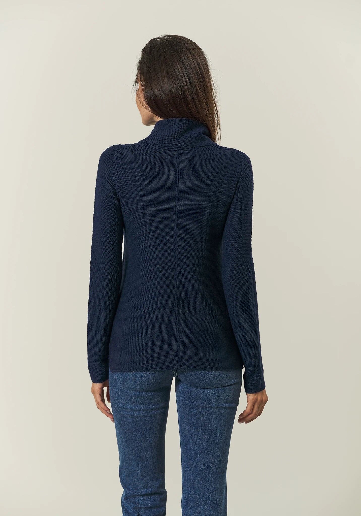 Collo Anello blu lana merinos Harmony