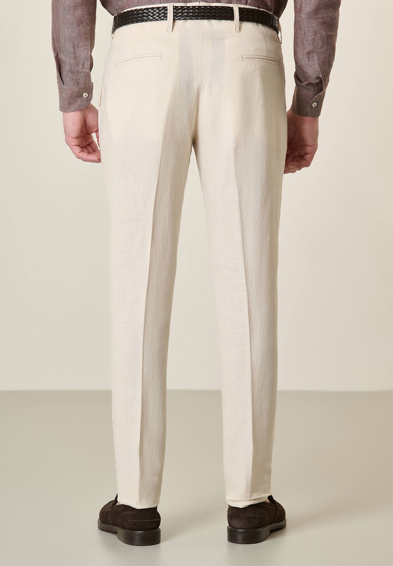 Pantalone panna lino custom