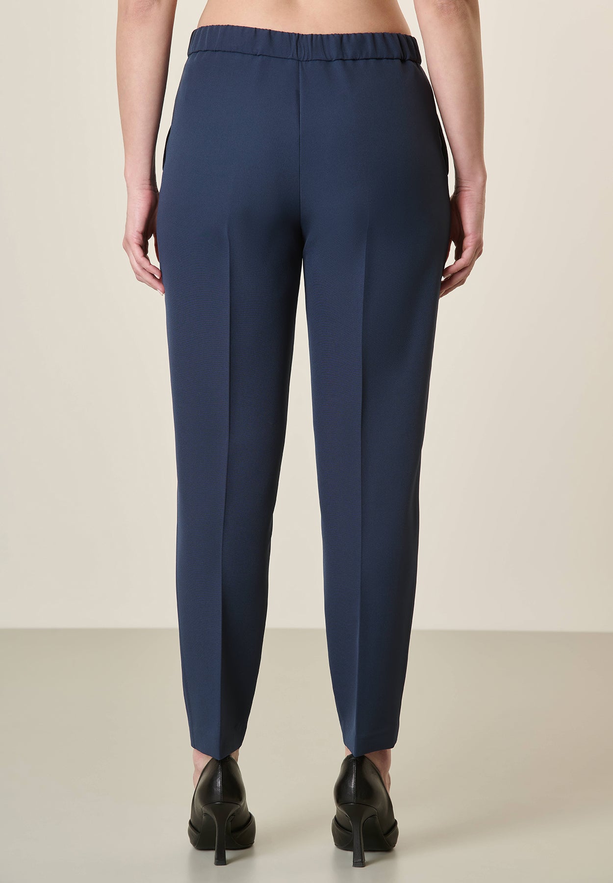 Pantalone blu sigaretta stretch